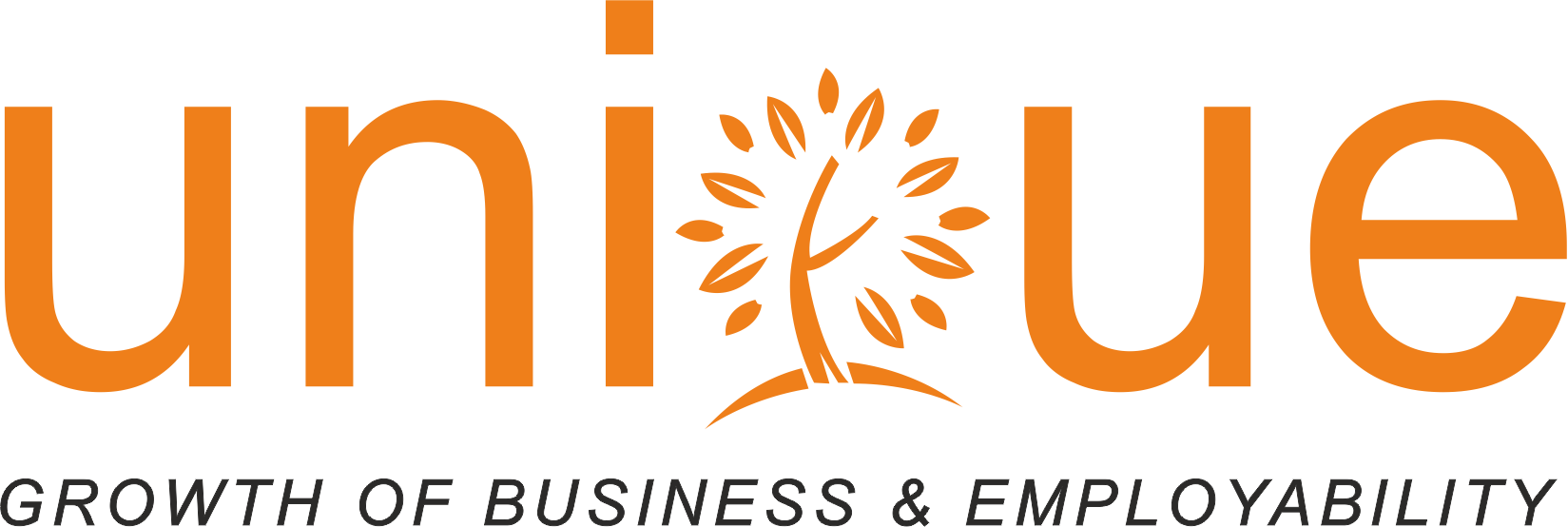 Unique – growth of business and employability institute logo (Jodhpur)