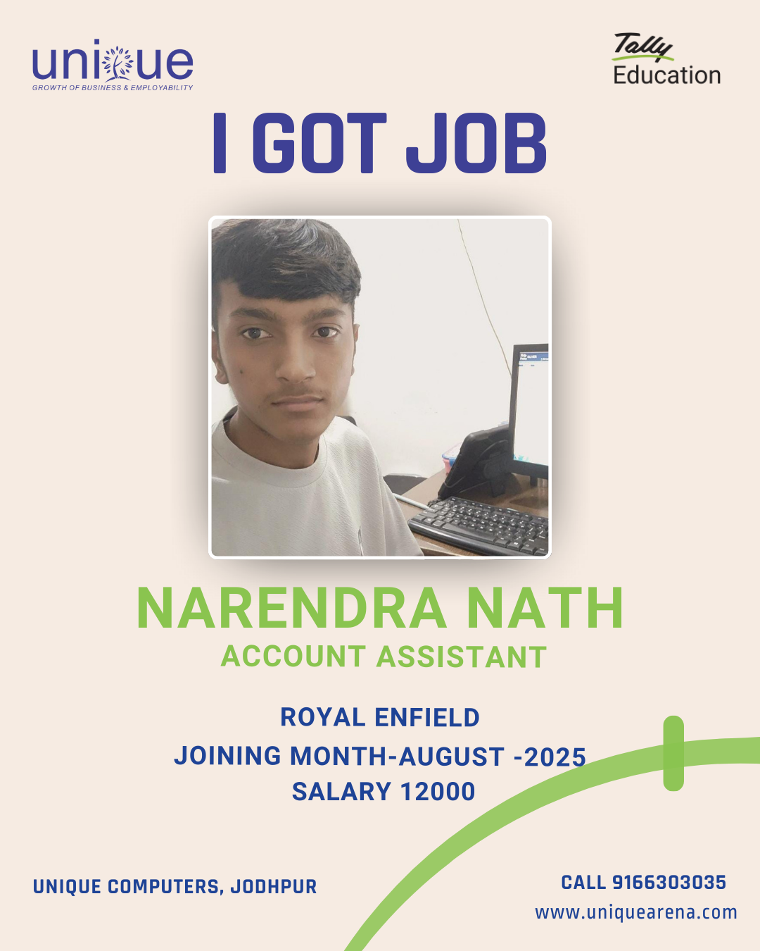 Tally accounting course training with placement support